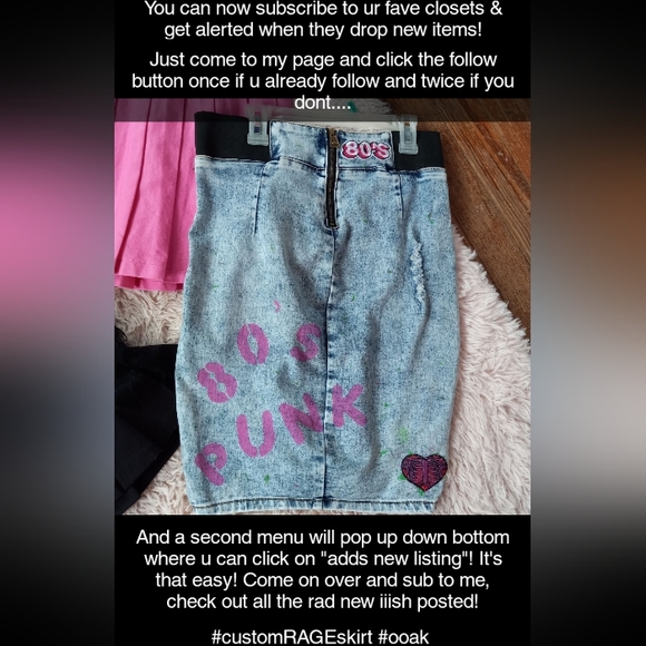 Whoa! U can now subscribe to your fave closets & be alerted when new items drop! - Picture 3 of 3